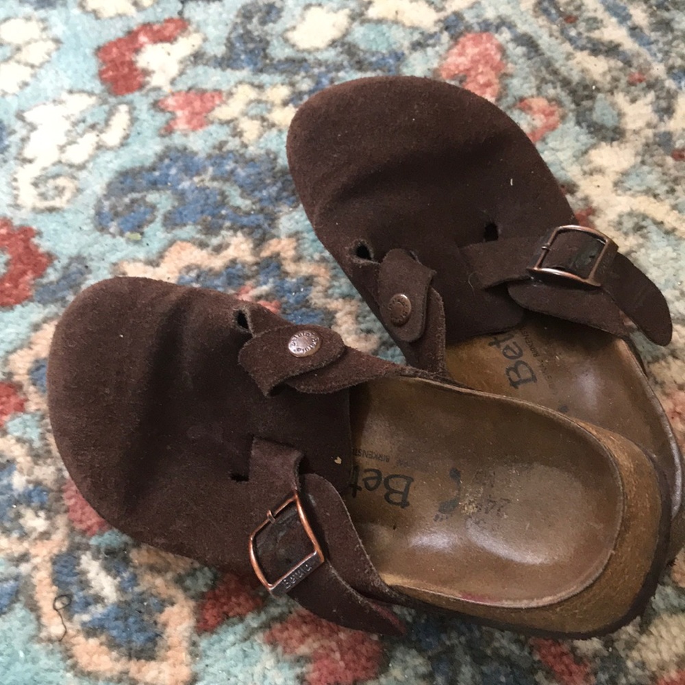 Chocolate brown Betula Birkenstocks clog sandals